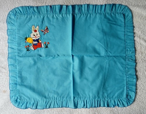 New Design Embroidered Blue Cotton Pillowcases For Bed Package Included 2 Pcs - Picture 5 of 9