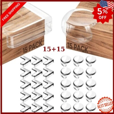 Corner Protectors Child Safety Silicone Clear 30 Pack