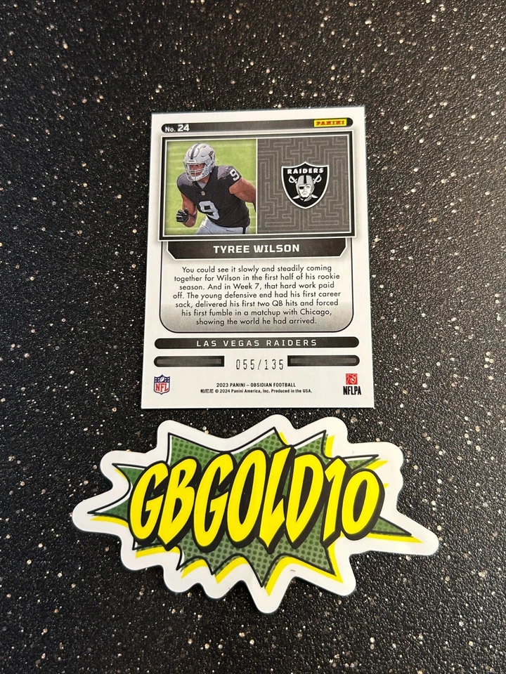 2023 Panini Obsidian - Supernova Tyree Wilson #24 /135 (RC) - Image 2 of 2