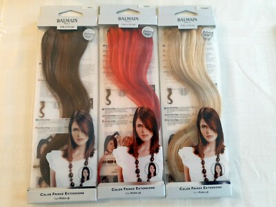 Balmain Hair Make-Up 1PC Color Fringe Extension Soft Blend Edge!  30cm 11.8''