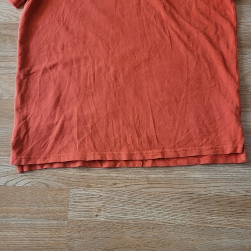St John's Bay Legacy Short Sleeve Orange Polo Collar Shirt Men's Size Medium - Picture 3 of 9