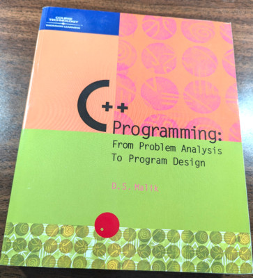 C++ Programming:From Problem Analysis to Program Design-Thompson Learning
