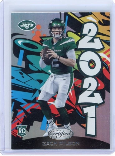 2021 Certified Zach Wilson Rookie RC Graffiti Insert - New York Jets