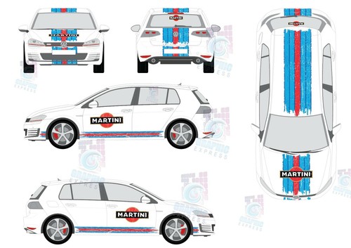 Kit Racing Golf Mk 7 6 5 Gti - Aufkleber Volkswagen Le Mans - Bild 4 von 7