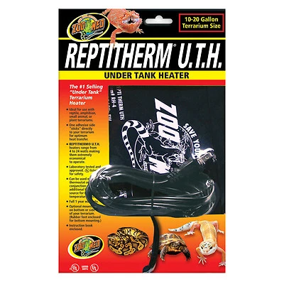 ZOO MED'S ZooMed Repti Therm U.T.H. Heizmatte,16 Watt, 20 x 30cm RH-5E