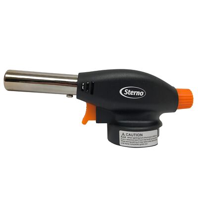 Sterno Butane Torch Lighter - Kitchen Blow Torch with Safety Shut-Off, Handheld