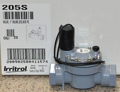 Buy 1 to 20 Irritrol 205 series 1'' Slip electric valve Current date code w/o flo