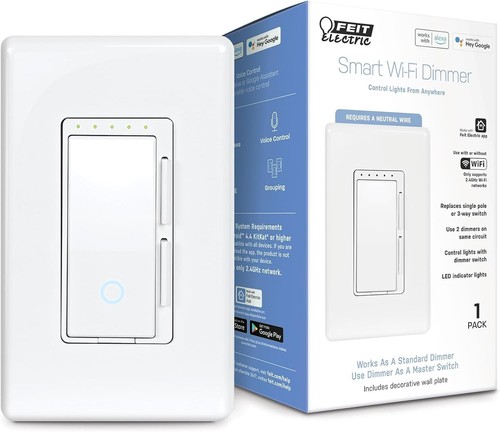 FEIT ELECTRIC DIM/WIFI Wi-Fi Smart Dimmer - White