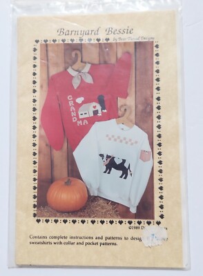 Bear Thread Designs Barnyard Bessie Appliques Dianna Akers Pattern 1989