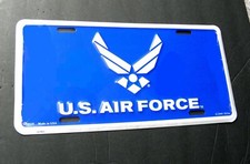 US Air Force Wings Embossed Car License Plate 6 x 12 inches Made in USA