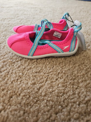 NEW  TODDLER / KIDS SMALL (5-6) ~ Speedo KIDS Water Pool Shoes ~ MARY JANE PINK - Bild 3 von 6