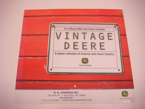Official John Deere Calendar 2009 Vintage Deere Restored Classics VSL