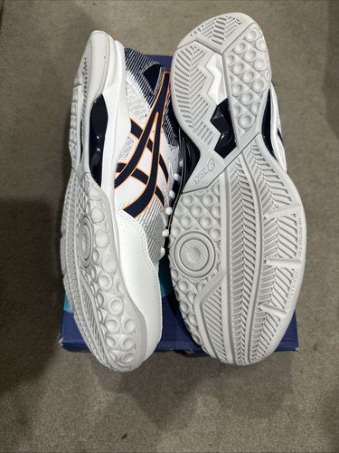 Asics Gel Rocket 9 White/Peacoat Men’s Uk Side 8 (Last Pair) - Picture 5 of 8