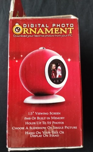 Digital Photo Christmas Tree Ornament Screen Display Up To 59 Pics New FAST SHIP - Picture 5 of 13