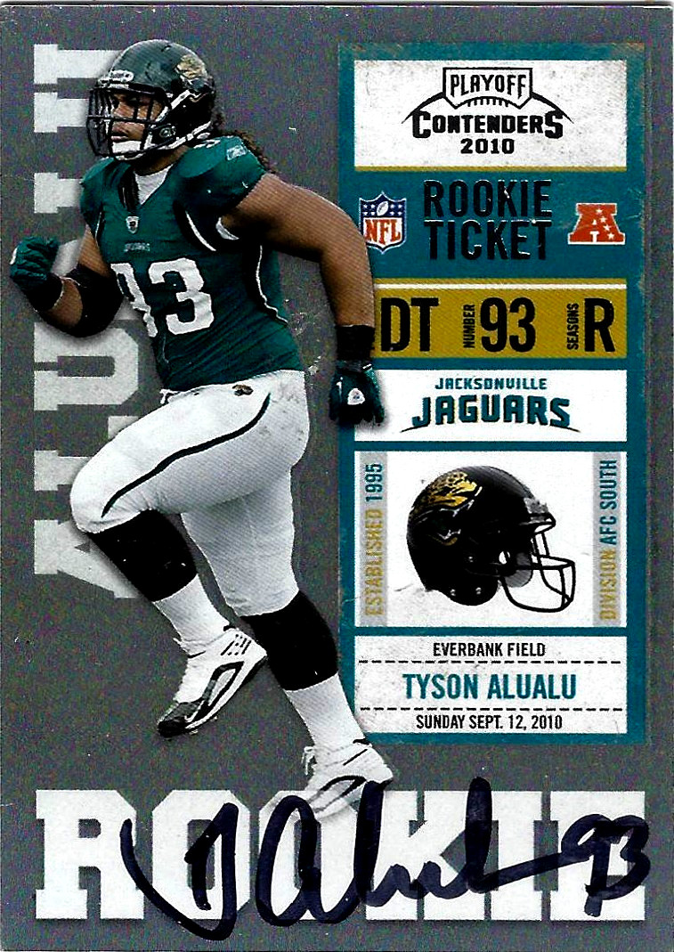 Tyson Alualu Playoff Contenders #198 Autograph
