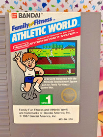 athletic world family fun fitness series 1 nes 5 screw cart only