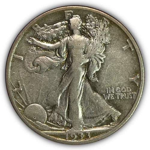 1933-S Walking Liberty Half Dollar Near Extremely Fine XF/VF++ Coin #27498