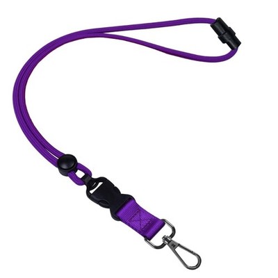 Reusable Polyester Neck Lanyard With Detachable Buckle For Smartphone ID Cards