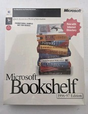 Microsoft Bookshelf 1996-97 Edition Vintage In Box. Mac OS
