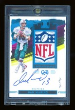 DAN MARINO 2023 IMPECCABLE EXTRAVAGANCE PATCH SHIELD AUTO 1/1 PLATINUM AUTOGRAPH