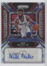 2023-24 Panini Prizm Sensational Signatures Choice 57/88 Mike Miles Jr Auto 14t3