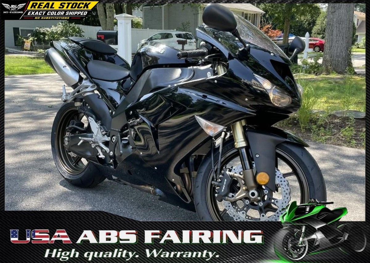 FT Glossy Black Fairings Kit Fit for 2006 2007 ZX 10R ZX10R h016