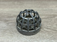 Vintage Metal Cage Domed Flower Frog Round Flower Holder