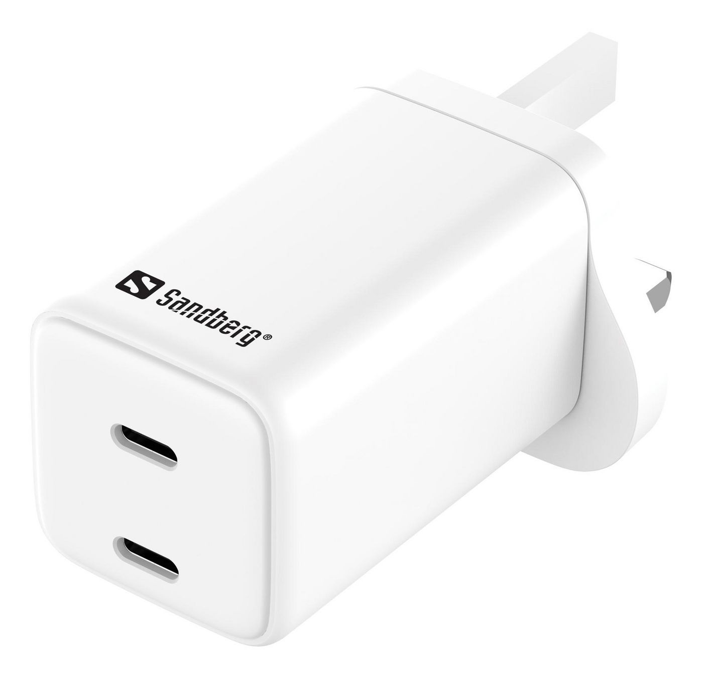 Sandberg AC Charger Dual USB-C PD65W UK - Bild 2