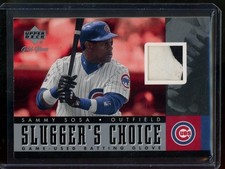 2001 Upper Deck Gold Glove Sammy Sosa Slugger's Choice Patch #SC-SS