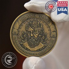 Inner Citadel Coin Self Improvement Stoic Motivational Quote Coins