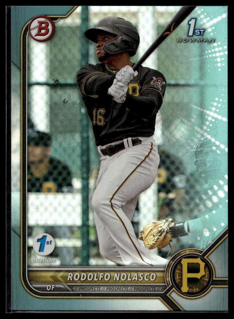 2022 Bowman 1st Edition #BPPF-69 Rodolfo Nolasco Sky Blue Foil 1st Bowman