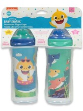 Baby Shark Baby Boys' 2-Pack Insulated Sippy Cups Color: blue/multi Size: one
