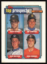 1992 Topps #58 Brad Ausmus RC/Jim Campanis Jr./Dave Nilsson/Doug Robbins