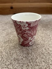 Burleigh Victorian Pink Chintz Tumbler / Beaker Rare