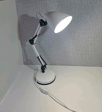 Premier Housewares Articulated Lamp Pixar Style White Metal (Item No. 2501435)