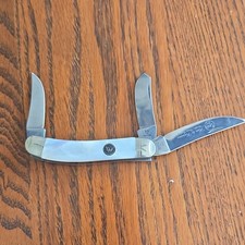 Hen & Rooster Mother of Pearl Handle 3-Blade Pocketknife Stainless Steel