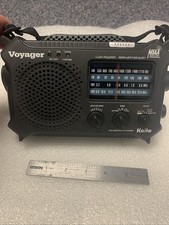 KAITO Voyager KA-500 Solar  Crank, BatteryWeather Alert Multiband AM FM Radio