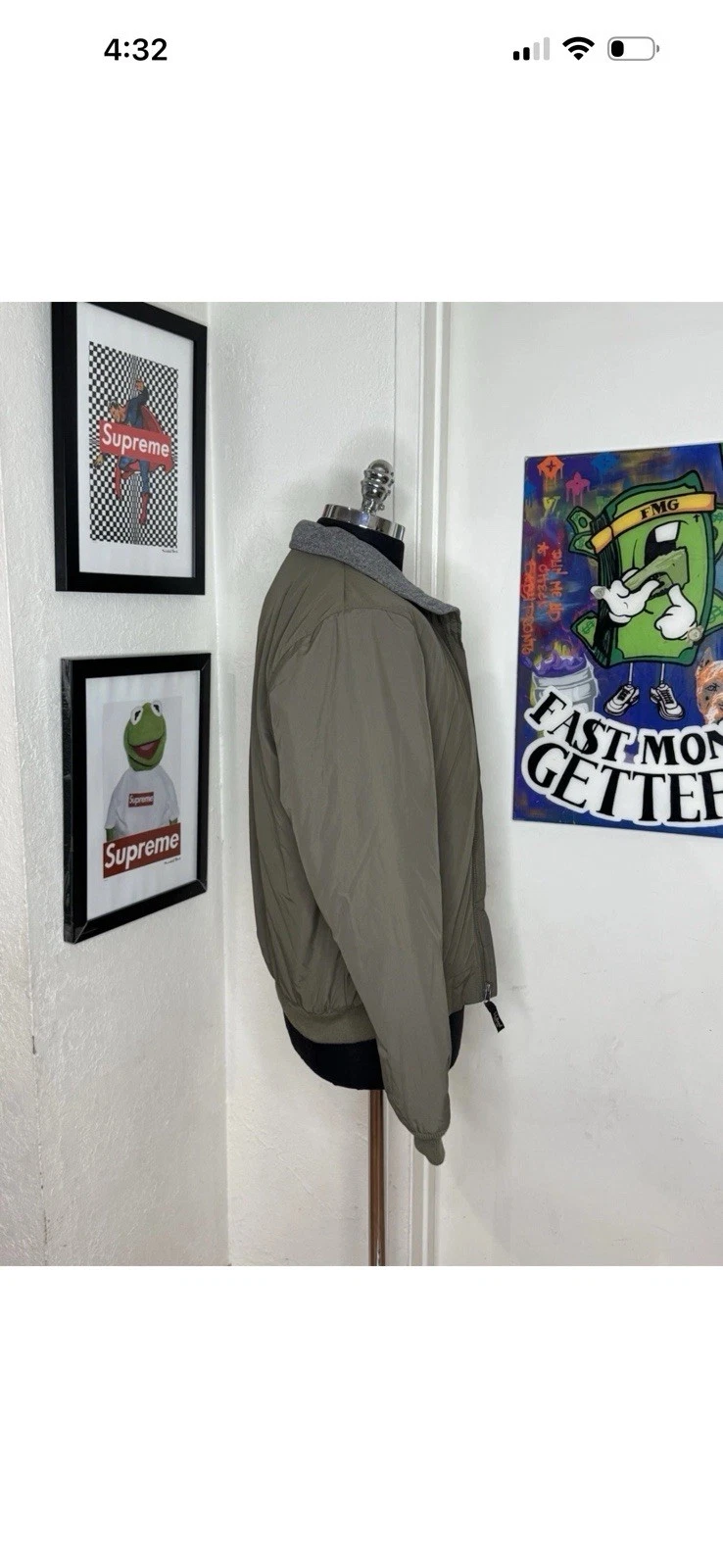 Lot Of 3 LL bean Jacket Men Small Bomber Green/Blue/Navy Blue Full Zip Fleece .! - product detail image 6
