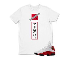 Shirts To Match Retro jd 13 OG Chicago BLACK/WHITE