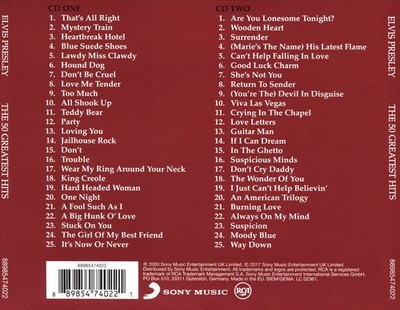 ELVIS PRESLEY - THE 50 GREATEST HITS NEW CD
