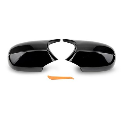 Mirror Cover Caps for E90 LCI - Durable Quality Glossy Black, Compatible with...