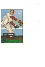 1986 CCC REPRINTS 1951 BOWMAN PHILLIES CURT SIMMONS