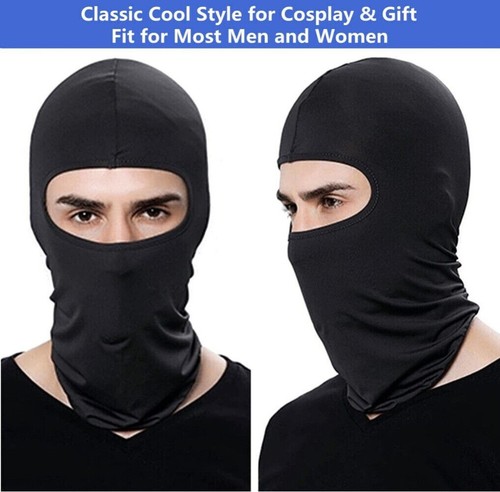 Máscara facial de pasamontañas delgada transpirable para exteriores hombres mujeres cuello polaina protector solar - Imagen 12 de 28