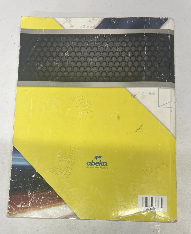 Abeka Intermediate Mathematics Student WorkText -7th Grade Math READ Description - Image 2 of 4