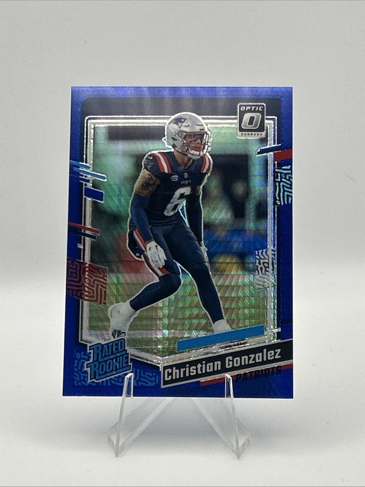 2023 Panini Optic Christian Gonzalez Rated Rookie Blue Hyper Prizm #274