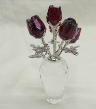 Swarovski Crystal Memories - Red Roses in a Vase - 627098