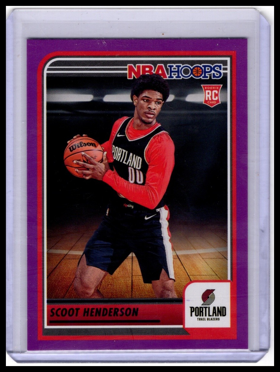 2023-24 Hoops #232 Scoot Henderson Purple