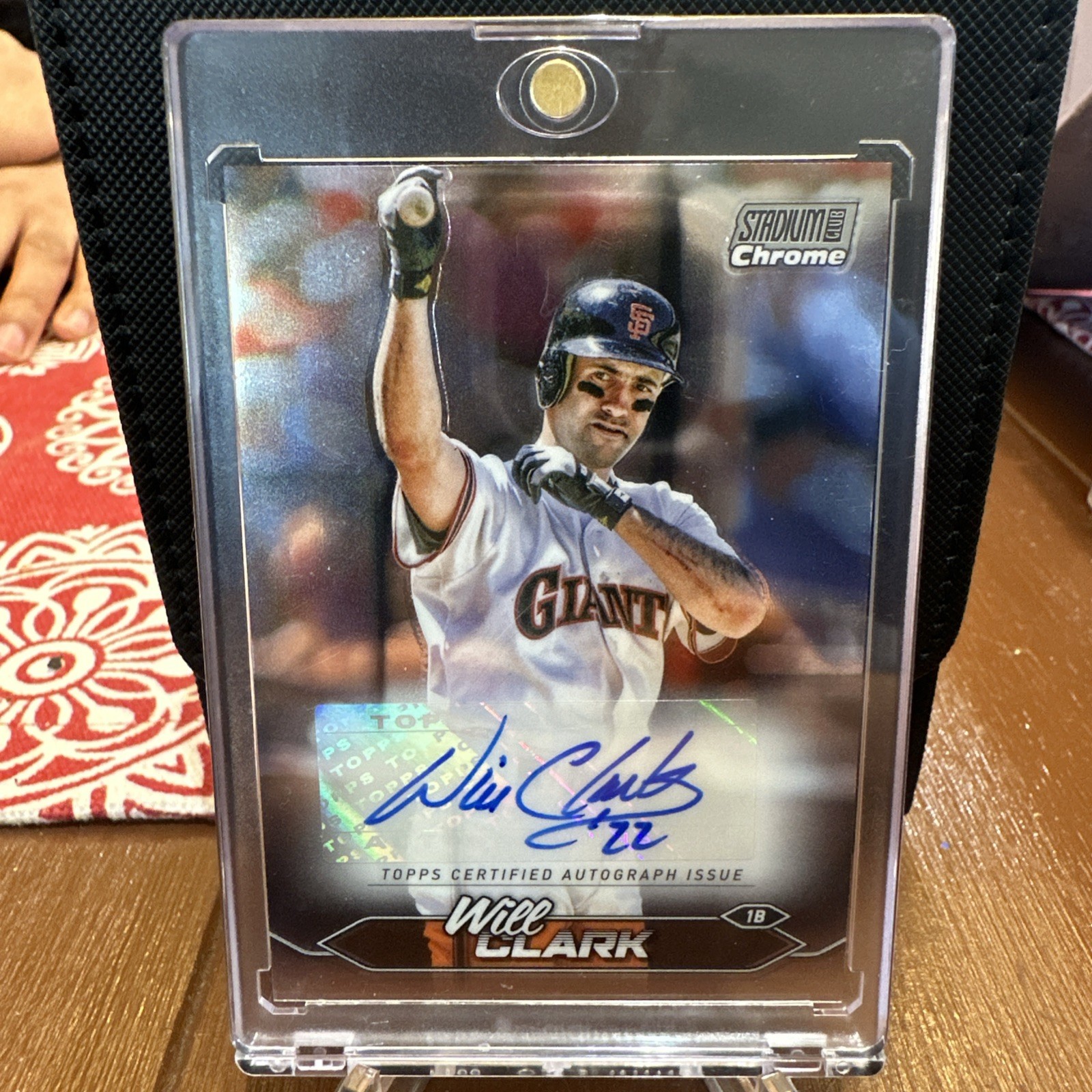 Topps 2024 Stadium Club Chrome Autographs Will Clark Auto SCCA-WC Giants