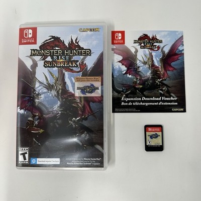 Monster Hunter Rise: Sunbreak (Nintendo Switch, 2022) Complete w/ Insert & Code