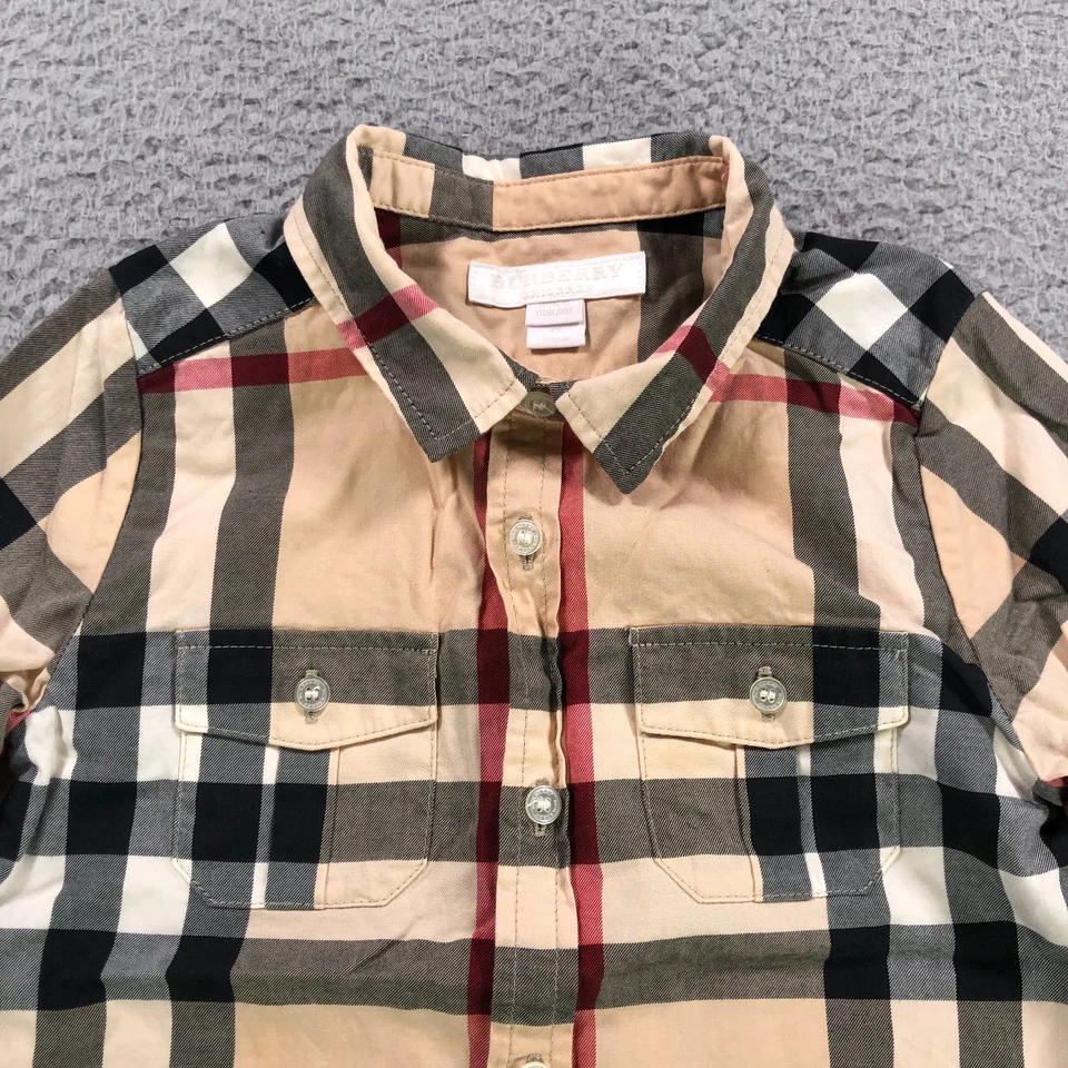 Paquete de 2 camisas Burberry para niños pequeños 2 años a cuadros Nova Check algodón Foto 3 de 4